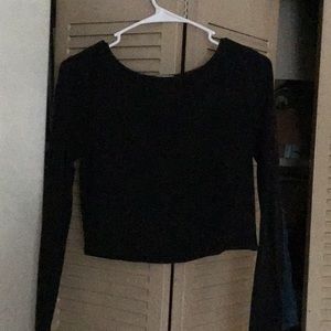 Black Crop Top